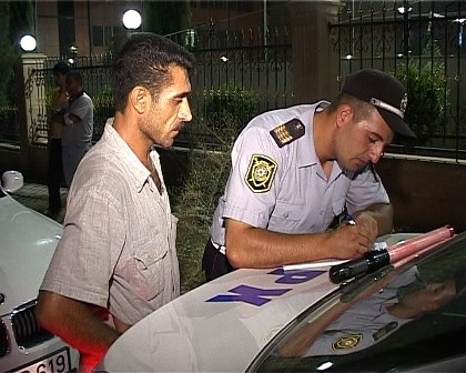 Gəncədə avtoxuliqanlara qarşı reyd keçirilib (FOTO)