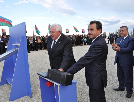 “Azərsu” 4 şəhərdə təməlqoyma mərasimi keçirib (FOTOLAR)