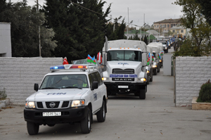 Azərbaycan Türkiyəyə yardım karvanı göndərib (FOTOLAR)