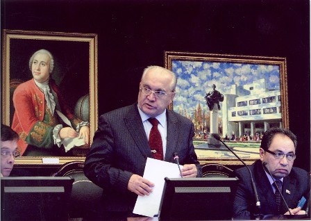 Abel Məhərrəmov Lomonosovun xatirə tədbirindən qayıdıb (FOTOLAR)
