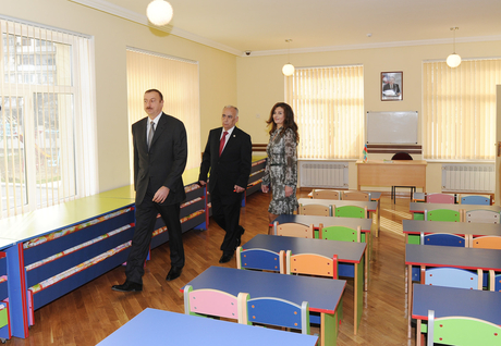 Prezident İlham Əliyev uşaq bağçalarına gedib - FOTO