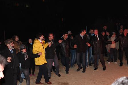 Bakıda “Bütöv Azərbaycan tonqalı” yandırıldı - FOTOLAR