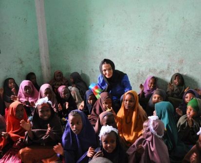 Qənirə Paşayeva Somalidə - FOTO