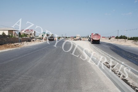 Bakı ətrafında yeni yol salınır - FOTOLAR