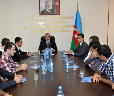 Azay Quliyev Avropa gənclər təşkilatlarının rəhbərlərilə görüşdü 