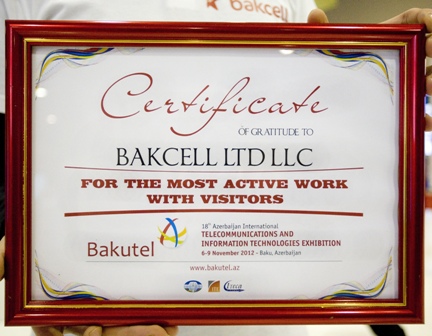 Bakcell daha sertifikat aldı