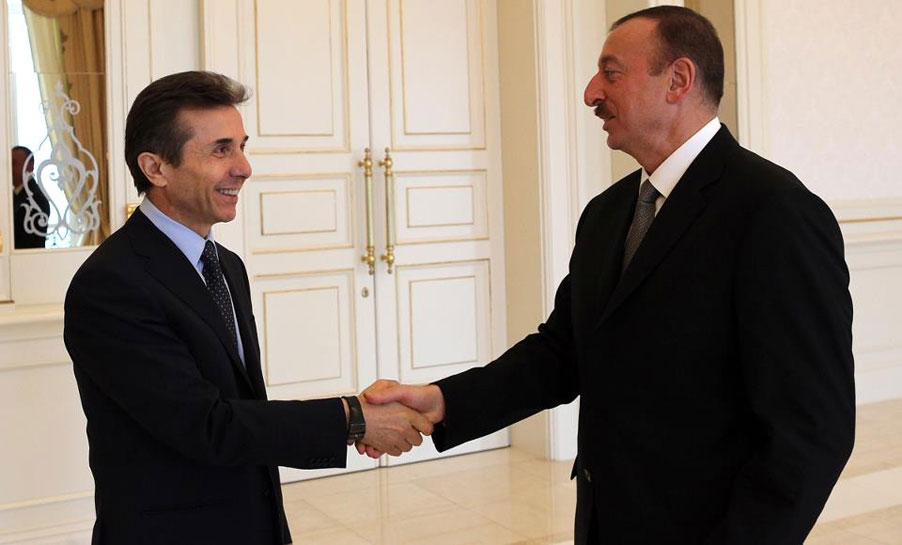 İlham Əliyev İvanişvilini qəbul edib- FOTOLAR