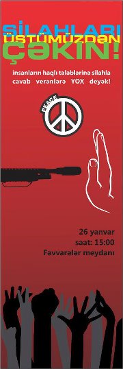 Bakıda Fəvvarələr Meydanında keçiriləcək aksiya sabaha qaldı