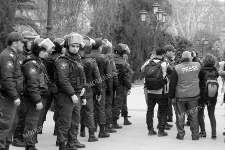 Bakıdakı etiraz aksiyasından - FOTOSESSİYA 