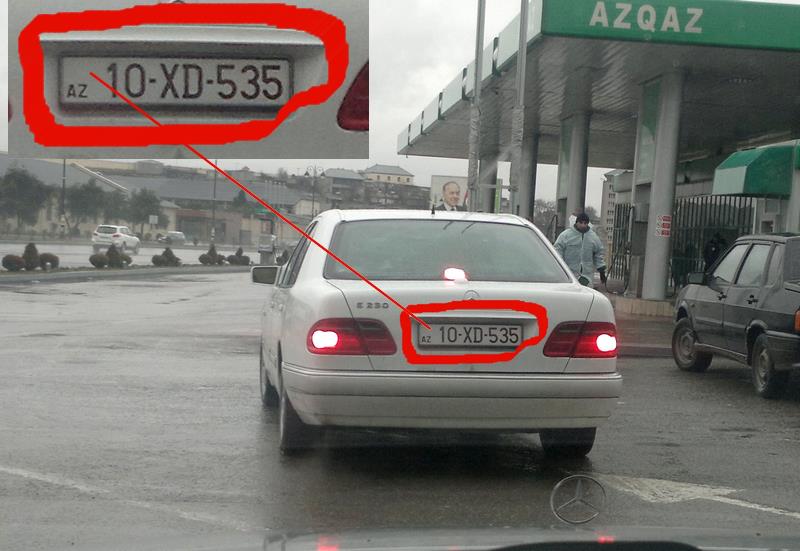 Yol Polisi: “Dövlət nömrə nişanının üzərində bayrağı silən şəxs cərimələnəcək” - FOTO