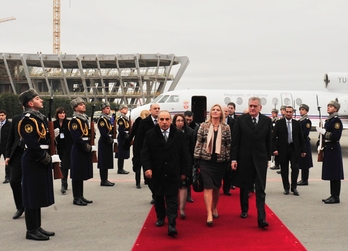 Serbiya prezidenti Tomislav Nikoliç Bakıya gəlib
