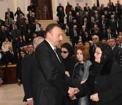 Prezident İlham Əliyev vida mərasimində iştirak etdi