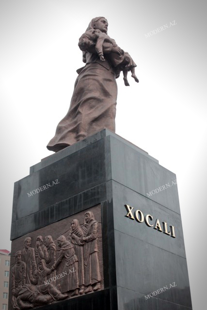 Xocalı qurbanlarının xatirəsi yad edildi -FOTOLAR