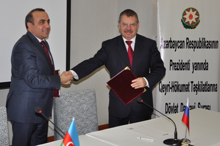 QHT Şurası ilə Rusiya İctimai Palatası arasında memorandum imzalandı - FOTO