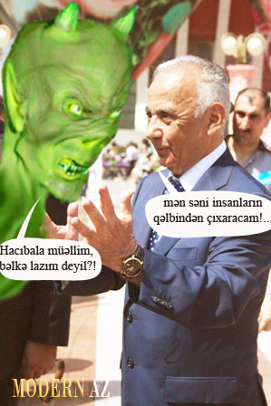 RUBRİKA: “Gündəm-Karikatura” - Hacıbala Abutalıbovun şeytanı mələyə çevirmək istəyi...