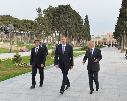 Prezident Biləcəridə açılış edib - FOTOLAR
