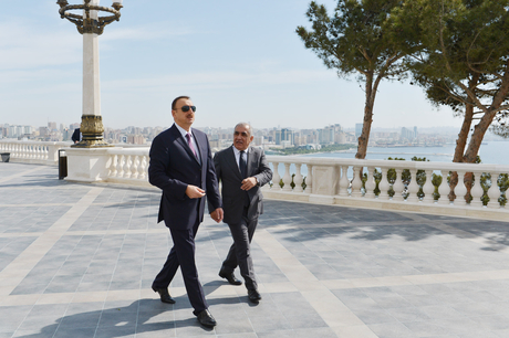 Prezident İlham Əliyev Dağüstü parka gedib