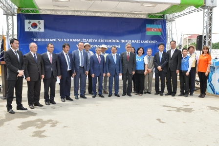 Kürdəxanıda kanalizasiya və su təchizatının təməli qoyuldu