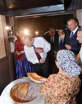 Putinin Bakı səfərindən  - FOTOLAR