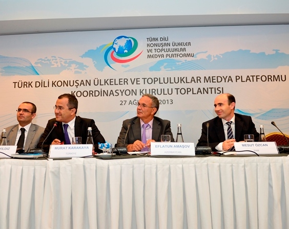 Əflatun Amaşov Türkdilli Ölkələrin və Toplumların Media Birliyinin toplantısında çıxış edib - FOTOLAR