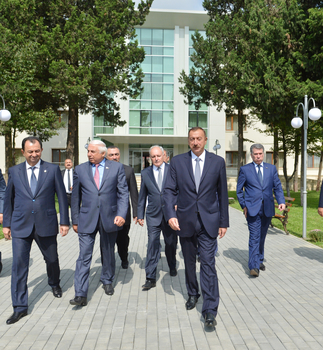 İlham Əliyev Lənkəranda açılışlar edib - FOTOLAR