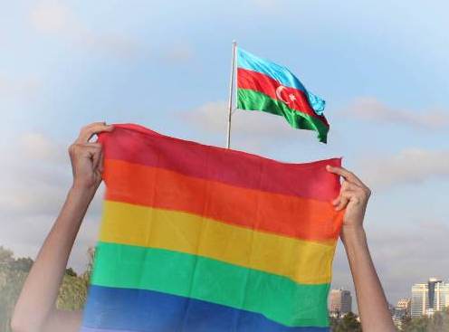 Homoseksuallar Bakıda etiraz aksiyası keçirib – FOTO 