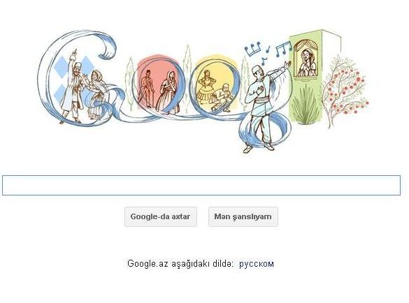 Google.com Azərbaycan Musiqi gününü reklam loqosu ilə təbrik etdi - FOTO