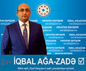 İqbal Ağazadənin seçki  plakatları cırılır