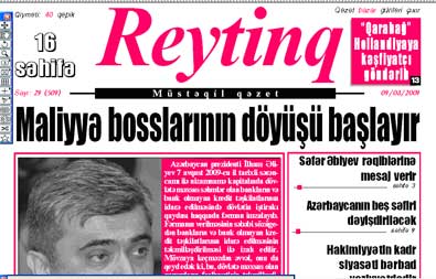 Bakıya yağan güclü yağış “Reytinq” qəzetini "vurdu"