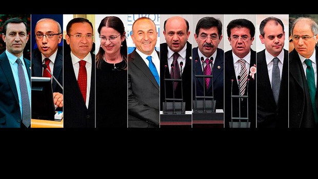 Türkiyənin yeni nazirlərinin siyahısı