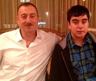 İlham Əliyevin oğlu Heydərlə yeni FOTOSU