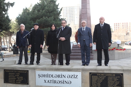 BDU-da 20 Yanvar şəhidlərinin anım mərasimi keçirilib