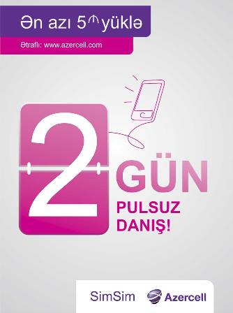 Azercell-dən 2 gün pulsuz danışıq imkanı!