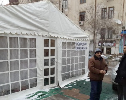 Bakıdakı müvəqqəti sığınacaqlara 618 nəfər sığınıb