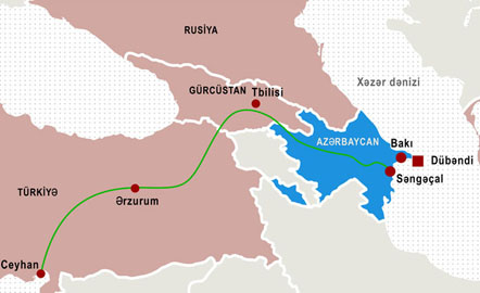 Yanvarda BTC kəməri ilə 2,4 milyon ton Azərbaycan nefti nəql olunub