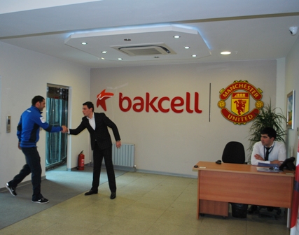 Azərbaycan milli futbol komandasının oyunçuları “Bakcell”də - FOTOLAR