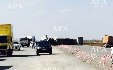  Bakı - Qazax yolunda ağır qəza: 1 ölü, 5 yaralı-FOTO