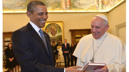 Barak Obama Vatikanda ilk dəfə Papa Fransis ilə görüşdü