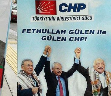 Fətullah Gülənlə fotoşəkilli plakat İzmiri silkələdi
