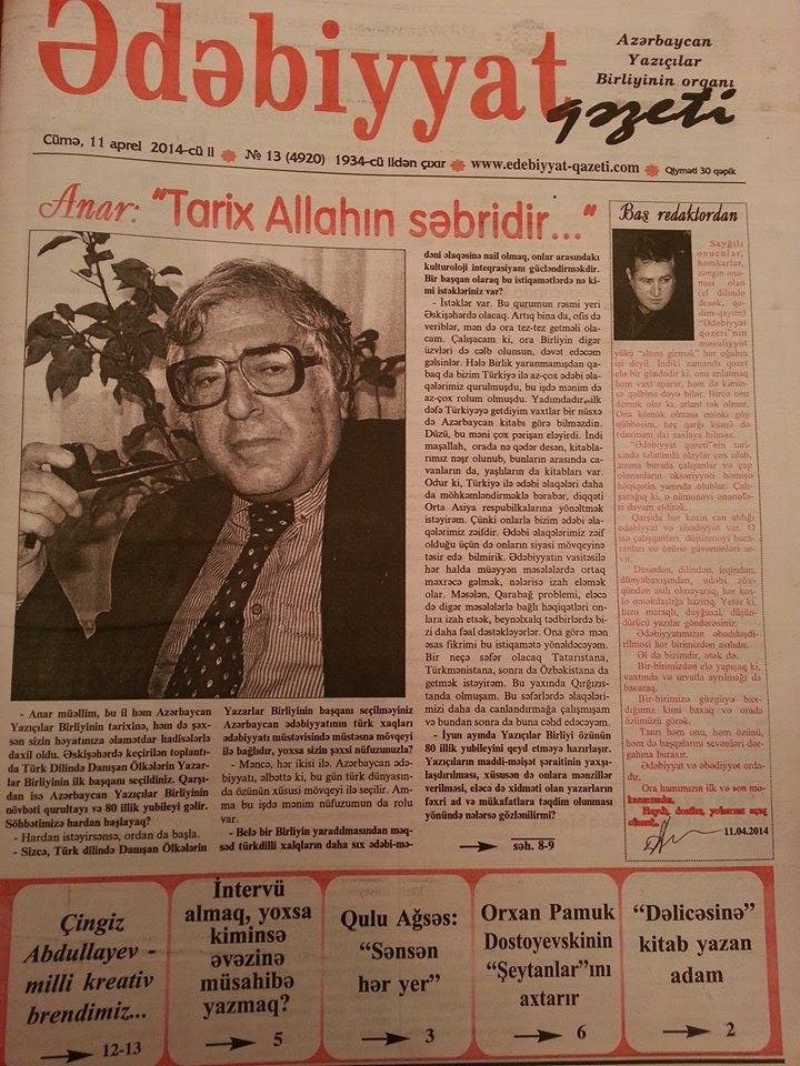Elçin Hüseynbəyli “Ədəbiyyat qəzeti”ndə nəyi dəyişdi- YAZARLAR DANIŞDI
