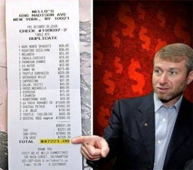 Rusiyalı milyonçunun nahara ödədiyi rekord məbləğ – 47 min dollar