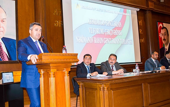 Nərimanovda rayon gənclərinin forumu keçirilib