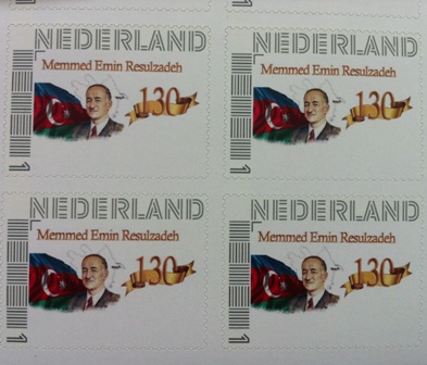 Niderlandda “Rəsulzadə markası” buraxıldı - FOTO