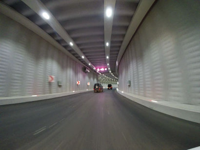 Bakıda yeni tunel tipli yol ötürücüsü istifadəyə verildi 