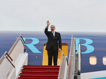 İlham Əliyev Rusiyaya gedib
