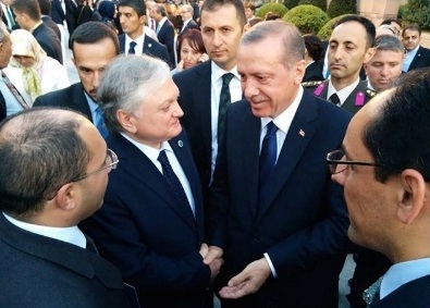 Nalbandyan Sərkisyanın dəvətnaməsini Ərdoğana verdi