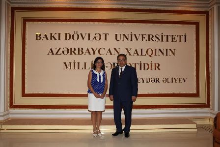 Mədəniyyət və İncəsənət Universitetinin rektoru BDU-da - FOTO