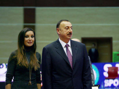 İlham Əliyev və xanımı Goranboya gedib 