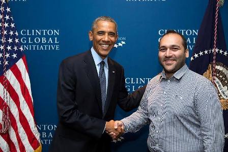 İsa Qəmbərin oğlu Barak Obama ilə görüşüb – FOTO 