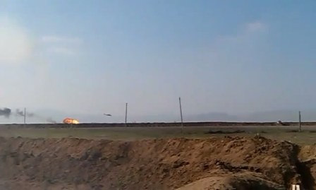 Cəbhədə  vurulan helikopterin FOTOLARI:  Düşmən texnikasını vuran hərbçimiz mükafatlandırıldı
